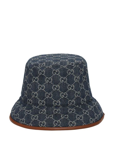 mens blue gucci hat|gg canvas bucket hat.